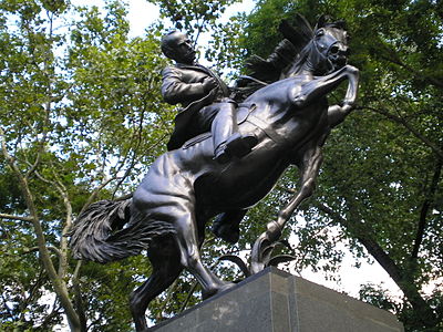 Monumento a José Martí en el Central Park de Nueva York