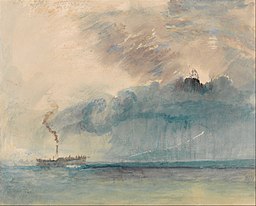 Joseph Mallord William Turner - A Paddle-steamer in a Storm - Google Art Project