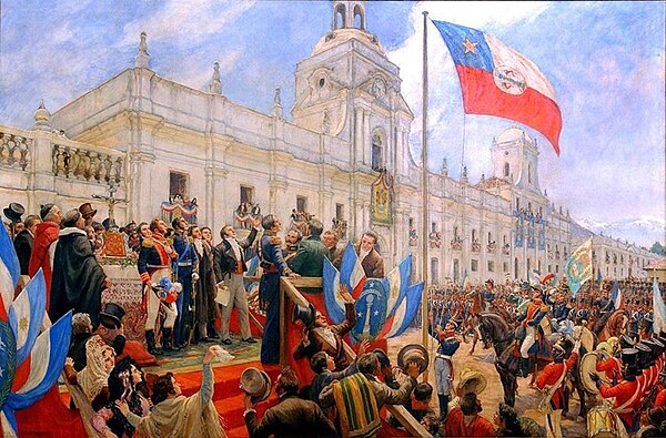 Chile, one of several Spanish territories in South America, issued a Declaration of independence in 1818