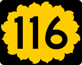 <span class="mw-page-title-main">K-116 (Kansas highway)</span> State highway in Kansas