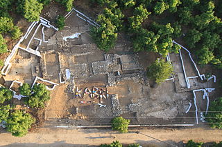 Tel Kabri, or Tell al-Qahweh, is an archaeological tell containing one of the largest Middle Bronze Age Canaanite palaces in Israel, and the largest such palace excavated as of 2014. Kabri is named for the abundance of its perennial springs the presence of which has led to the site's occupation and use as a water source from the Pottery Neolithic (PN) period to the present day. Located in the Western Upper Galilee, the site was at the height of its power in the Middle Bronze, controlling much of the surrounding region. Kabri declined as a local power at the end of the Middle Bronze, but the site continued to be occupied at times, on a much reduced level, up until the 1948 Arab-Israeli War.