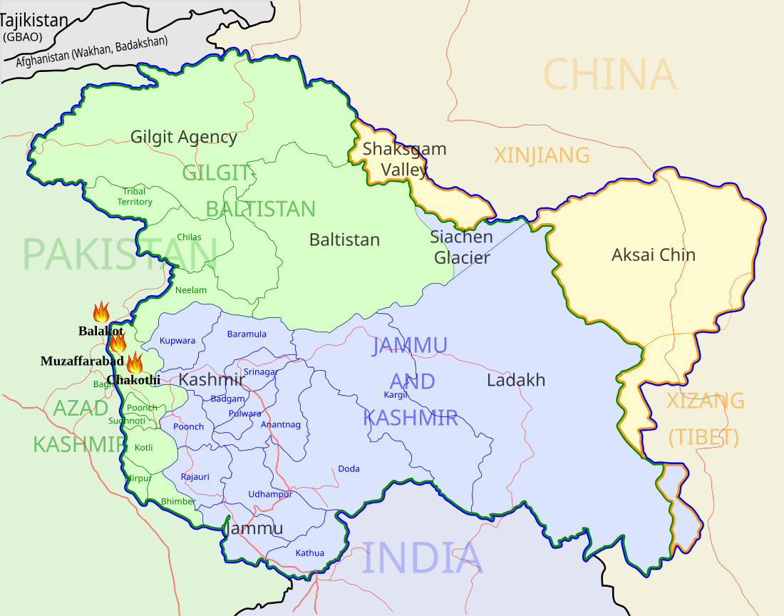 File:Kashmir map 2019 Balakot airstrike.svg