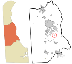 Location in Kent County and the state of ڈیلاویئر.