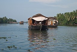 Kerala backwaters, Houseboats, India.jpg