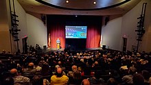 Kevin Hartke presenting the State of the City in 2020