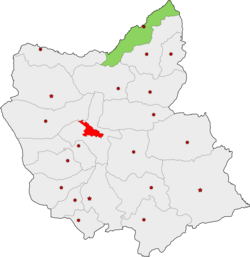 Lokasi di Provinsi Azerbaijan Timur