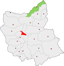 Location in East Azerbaijan Province