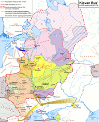 Christianization of Kievan Rus', the first unified federation of Slavic tribes Kievan-rus-1015-1113-(en).png