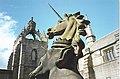 The statue of unicorn, King’s College, Aberdeen University, Aberdeen, Scotland.