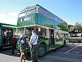 King Alfred Motor Services' 595 LCG, an AEC Renown, in Newport Quay, Isle of Wight for the Isle of Wight Bus Museum running day in October 2010.