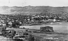 Klamath Falls and Lake Ewauna in 1930