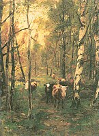 'Koeien in berkenbos', 1886
