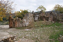 Agios Dimitrios, uma aldeia quase completamente abandonada e em grande parte abandonada na ilha de Kos (Grécia)