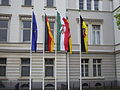 Krefelder Rathaus Beflaggung zur Europawahl 2009.jpg