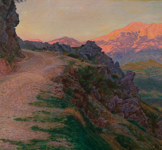 File:Kristian Zahrtmann, Landskab ved Civita d' Antino, 1904, RKMm0673, Ribe Kunstmuseum.jpg