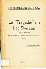 Vignette pour Tragédie du lac Saint-Jean