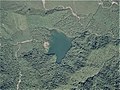 西ノ湖の空中写真。（1976年撮影）