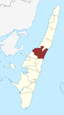 Location of Tullebølle Sogn in Langeland Municipality