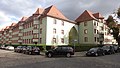 Individual monument belonging to the urban housing complex Hubert-Ritter-Siedlung (Obj. 09305261, Heimteichstrasse 16–40): apartment buildings in a housing complex