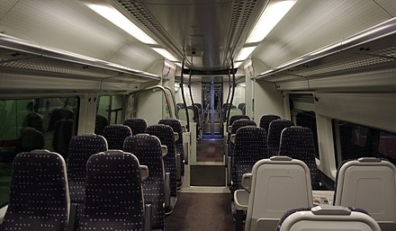 Interior of the Stansted Express Class 379