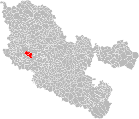 Расположение Сообщества муниципалитетов Валь Сен-Пьер