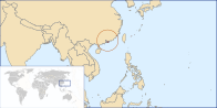 Мапа показује позицију Хонгконга