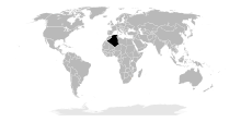 Example of a world location map for Algeria. Location Algeria.svg