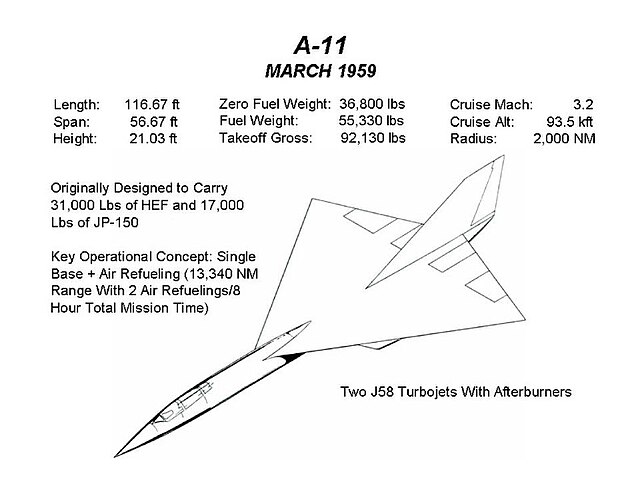 A-11 design, March 1959