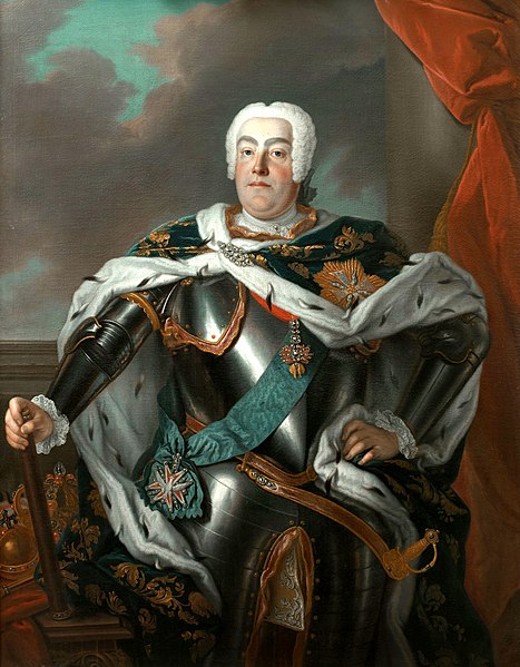 Augustus III of Poland, painting by Louis de Silvestre