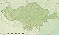 Physical map of the canton of Esch-sur-Alzette