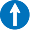 Lüksemburg yol işareti diyagramı D, 1a straight.gif
