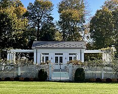 Pool pavilion and pergolas.