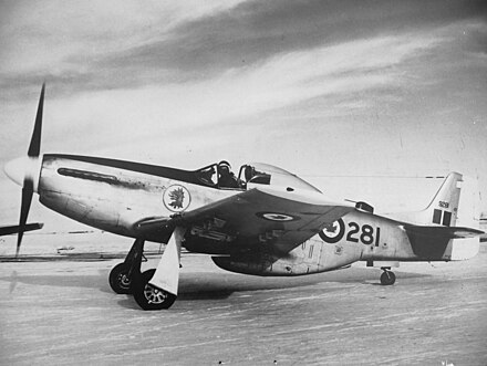 Lynn Garrison with RCAF 9281, 1956, subsequently flown during the 1969 Football War, returned to the U.S. by Jerry Janes and flown as Cottonmouth