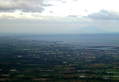 The plains of Central Luzon, with Mount Arayat in the background