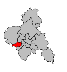 Canton de Montluçon-Ouest - Carte