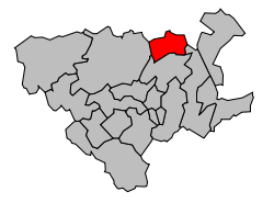 Kanton na mapě arrondissementu Béthune
