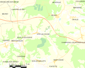 Poziția localității Vitry-le-Croisé