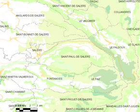 Poziția localității Saint-Paul-de-Salers
