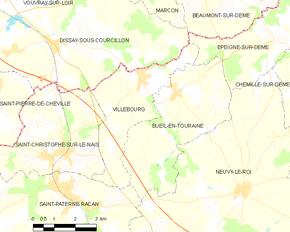 Poziția localității Villebourg