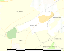 Mapa obce Flexbourg