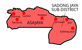 Localisation de District d'Asajaya