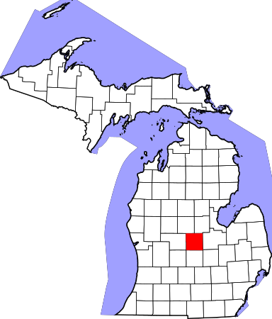 Map of Michigan highlighting Gratiot County.svg