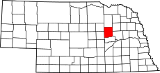 Map of Nebraska highlighting Boone County.svg