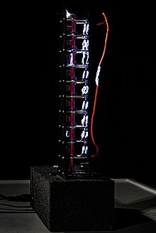 Marx generator. Air is a poor conductor of electricity, but with sufficient voltage (30 kV/cm), air transforms into a conductor, resulting in a spark discharge. Marxi generaator AHHAAs.jpg