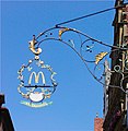 McDonald’s-Schild in Rothenburg ob der Tauber