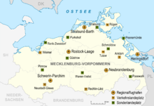 Flughäfen und Landeplätze in Mecklenburg-Vorpommern