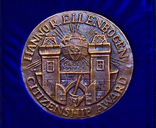 Front side of the handmade bronze HRE medallion Medallion front side.jpg