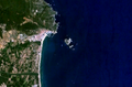 Image satellite des îles.