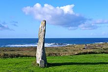 Menhir an der Côte Sauvage