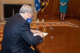 Merrick Garland signs his oath of office as the 86th Attorney General of the United States.jpg
